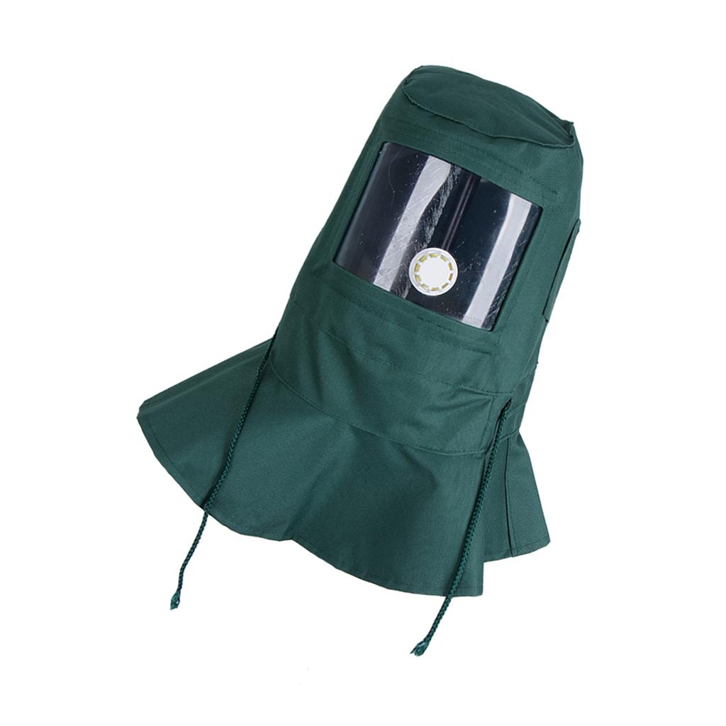 Blackish Green Anti-dust Sand Blasting Hood