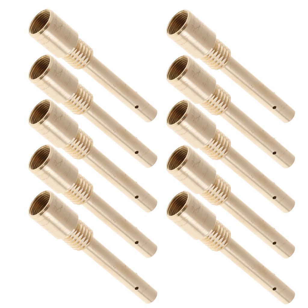 10Pcs Gas Shielded Weld Welding Welder Contact Gas Nozzle Brass Female