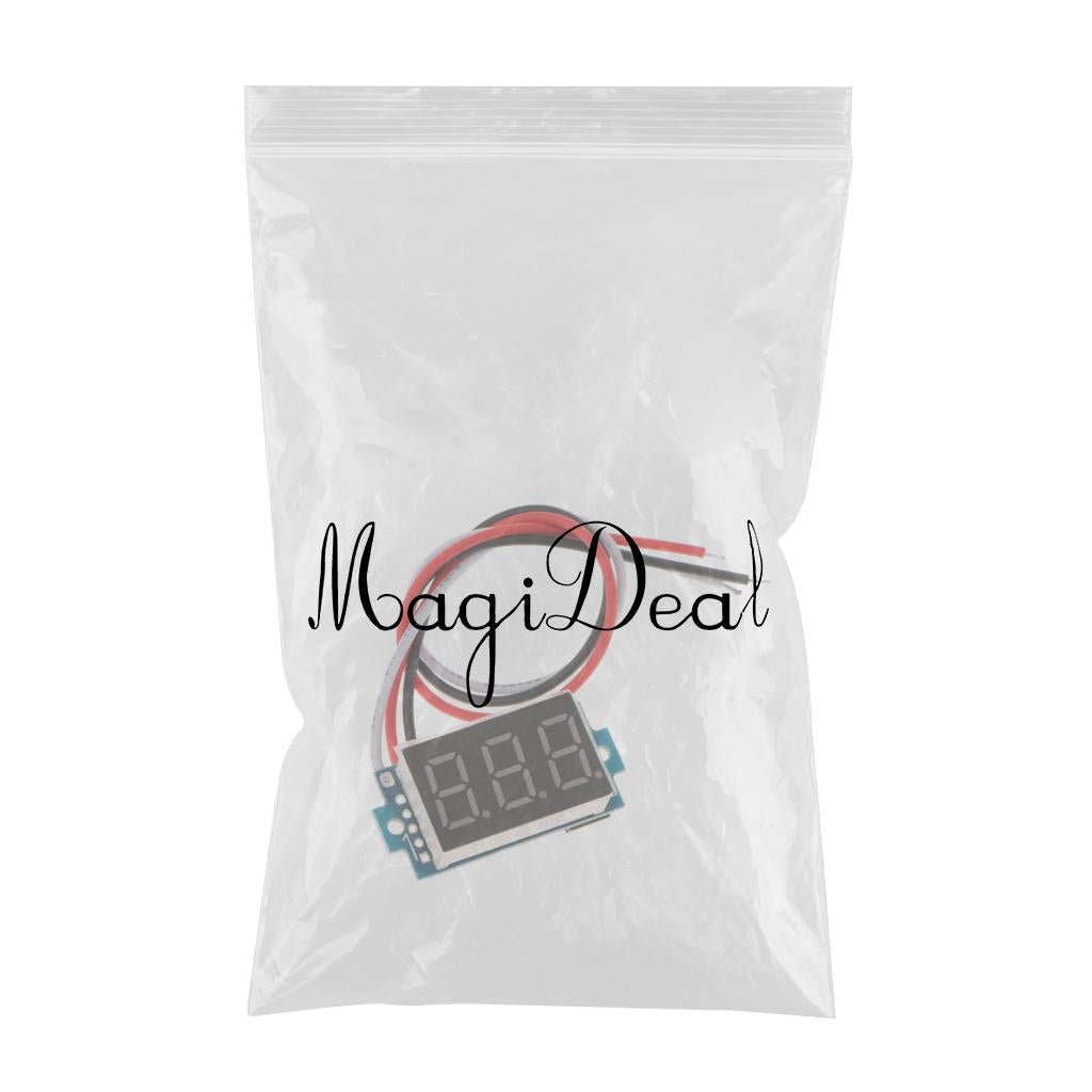3 Wire DC3.5-30V Digital Volt Meter Car Motor 0.36'' LED Red