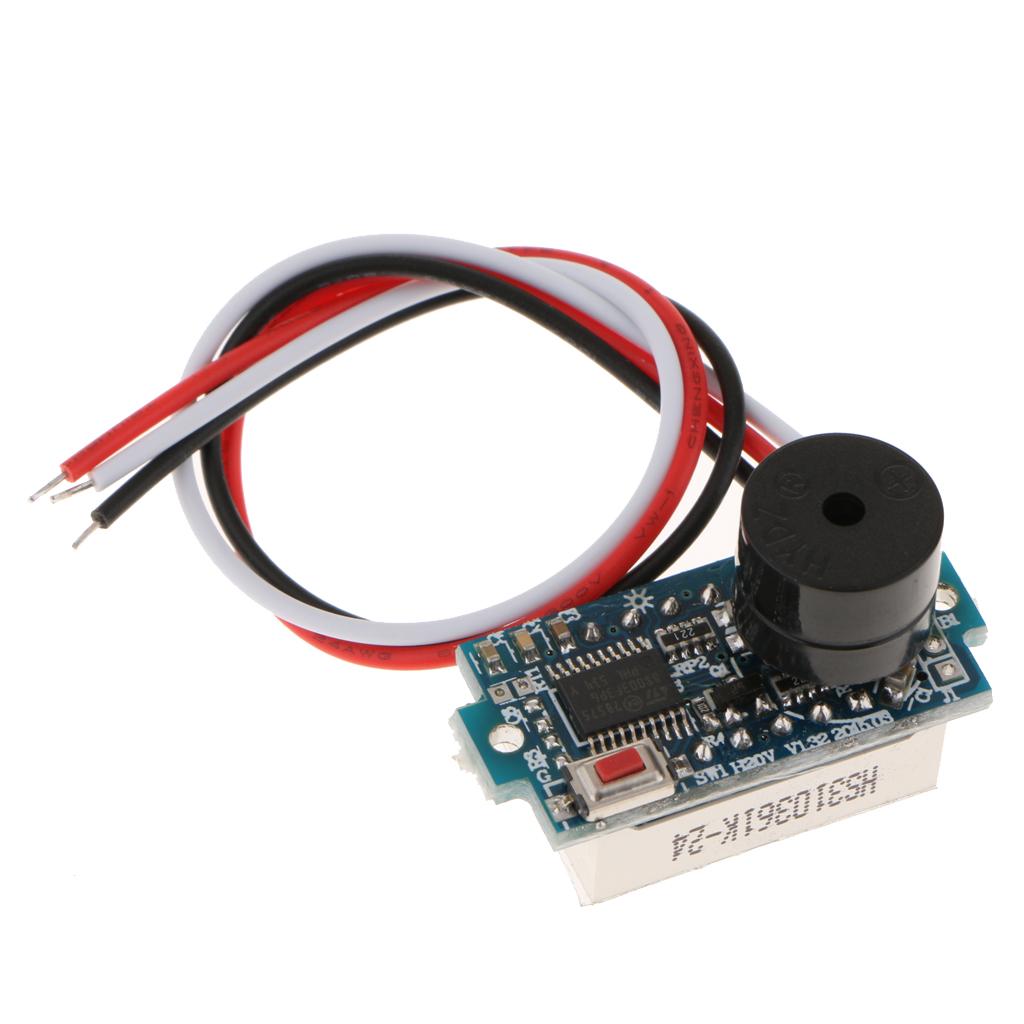 3 Wire DC3.5-30V Digital Volt Meter Car Motor 0.36'' LED Flashing+Buzzer+Red
