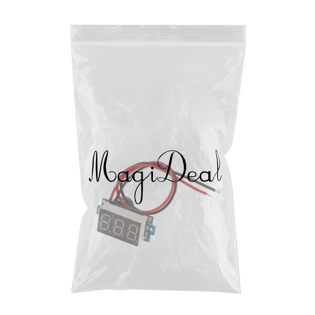 0. 36 DC 3.5-30V Mini Digital LED Voltmeter Voltage Tester Upper and lower limit flashing + buzzer + red"