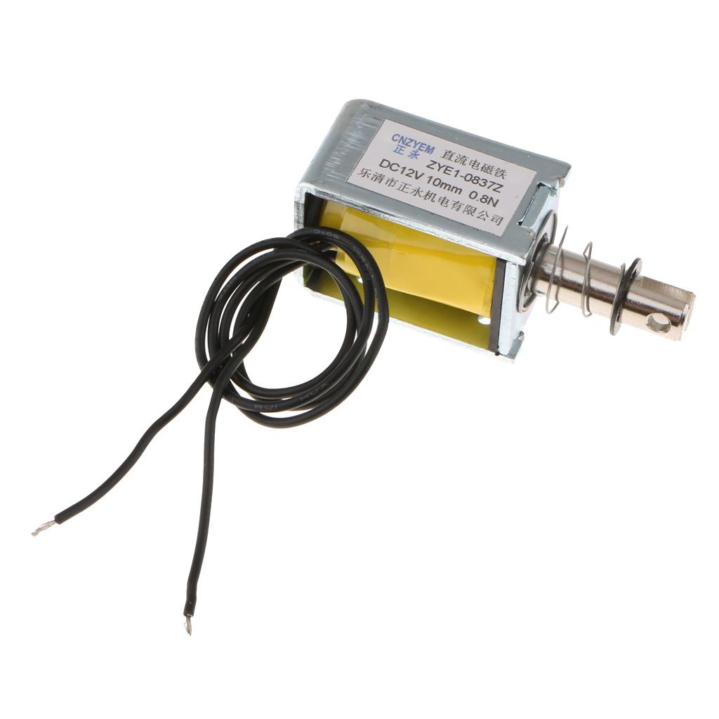 DC With Push Pull Solenoid Bolt Locks Automatically 12V
