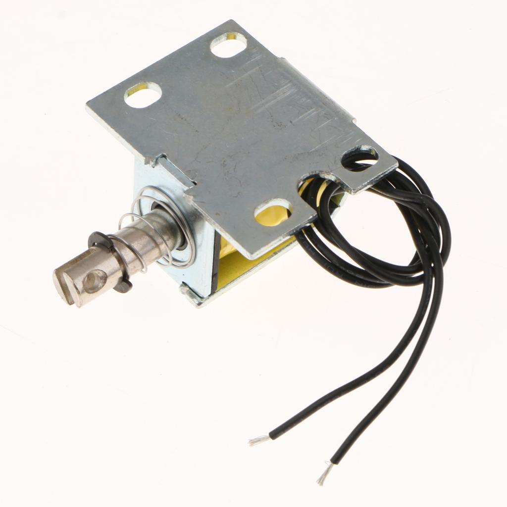 Push Type Open Frame Solenoid Electromagnet DC12V 10mm 0.8N