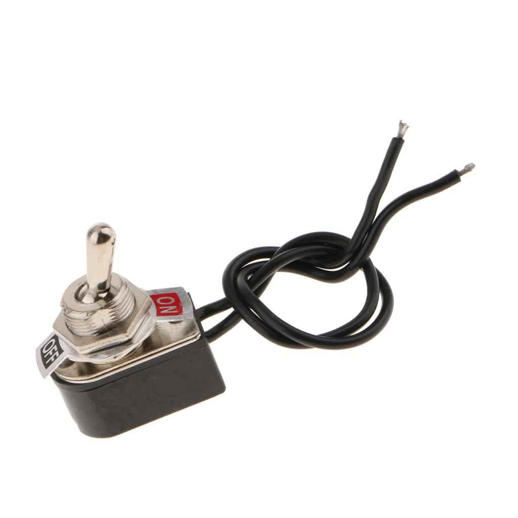 Heavy Duty Toggle Switch Flick ON/OFF Car Dash 125V/250V SPST with Wire