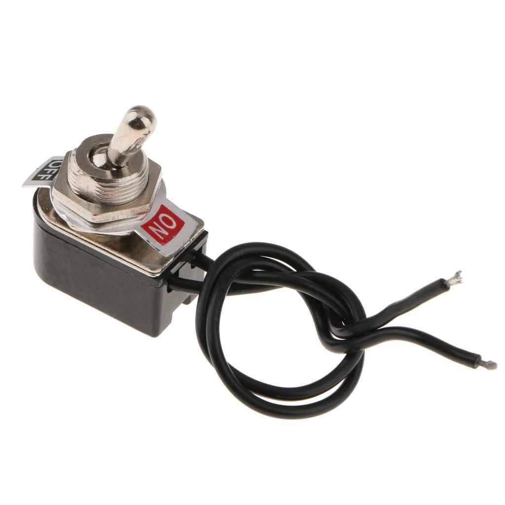 Heavy Duty Toggle Switch Flick ON/OFF Car Dash 125V/250V SPST with Wire