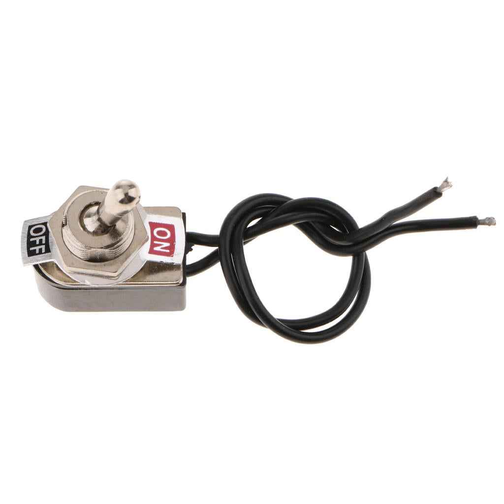 Heavy Duty Toggle Switch Flick ON/OFF Car Dash 125V/250V SPST with Wire