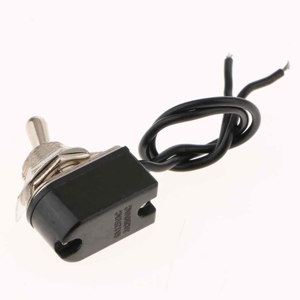 Heavy Duty Toggle Switch Flick ON/OFF Car Dash 125V/250V SPST with Wire