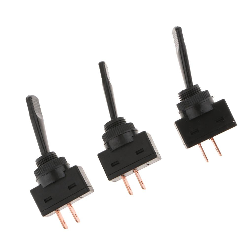 ASW-13D 2pin 12mm Car Toggle Switch 12V/20ADC 10A/125VAC