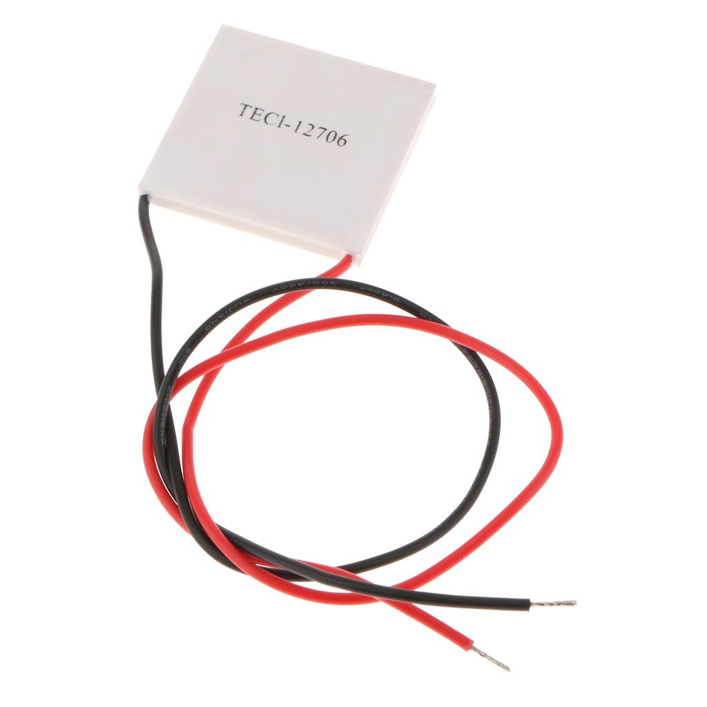 12V 4.5A Semiconductor Refrigeration Film Sheet Heatsink Peltier TEC1-12706