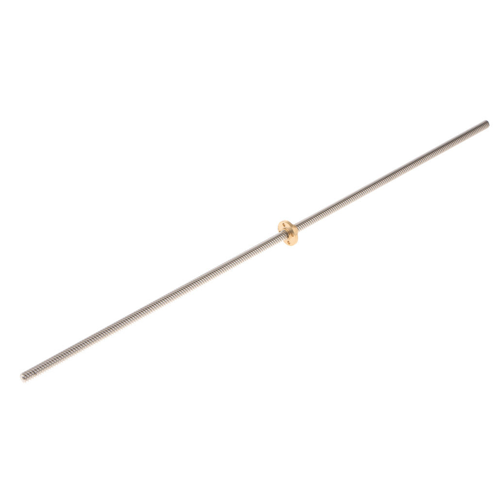 T8 Stainless Steel Lead Screw with Brass Nut for 3D Printer 500mm