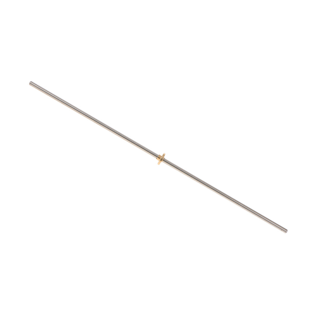 T8 Stainless Steel Lead Screw with Brass Nut for 3D Printer 500mm