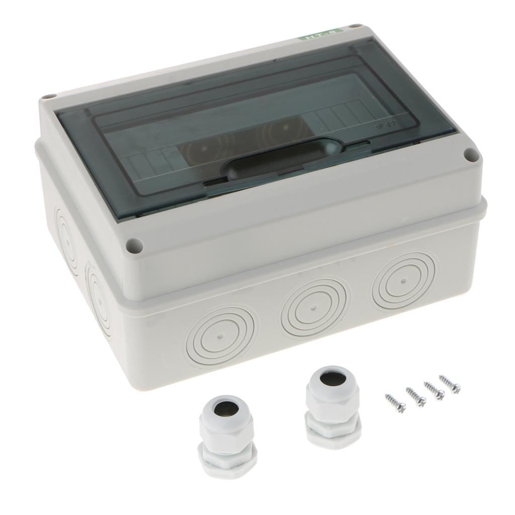 5 / 8 Ways Plastic Distribution Box for Circuit Breaker Indoor On the Wall 8WAYS