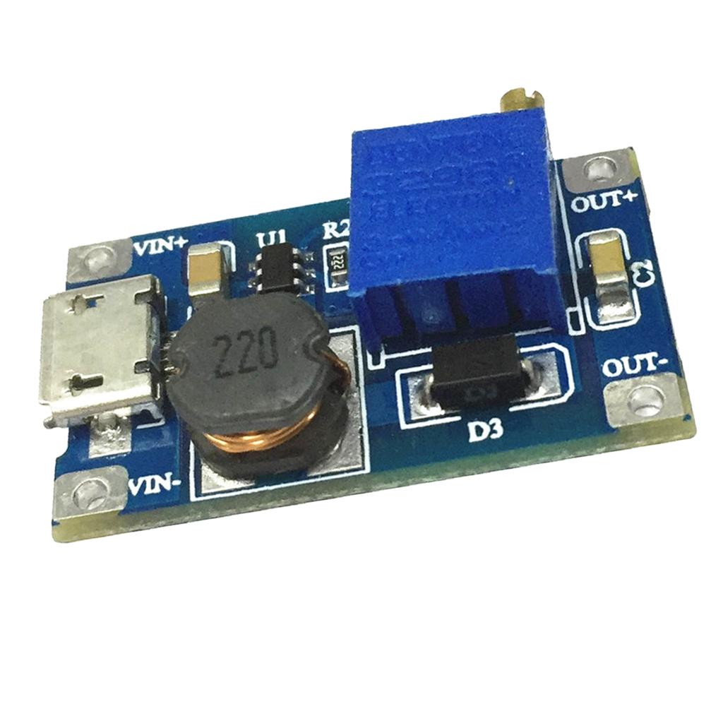 DC-DC Boost Converter 2-24V to 5-28V 2A Step Up Voltage Module