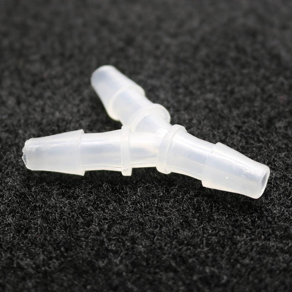 3 Pieces Y Type Equal Diameter Tee Hose Joints Silicone Tube 9.5mm