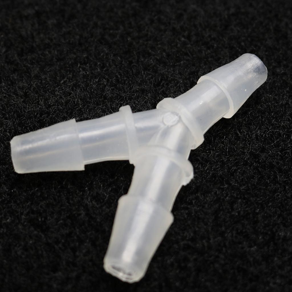 3 Pieces Y Type Equal Diameter Tee Hose Joints Silicone Tube 9.5mm