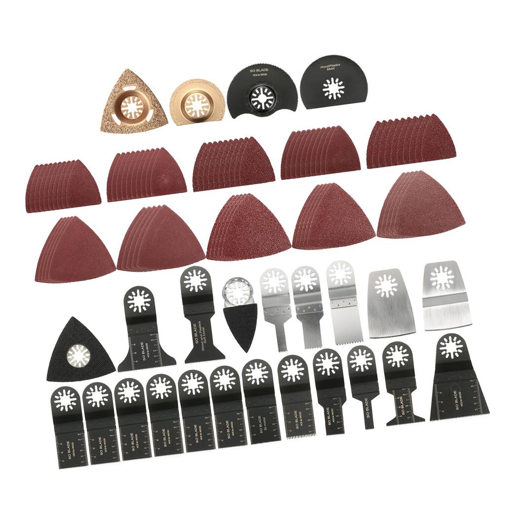 100 Pieces Oscillating Multi Tool Saw Blades Accessories Kit For Fein