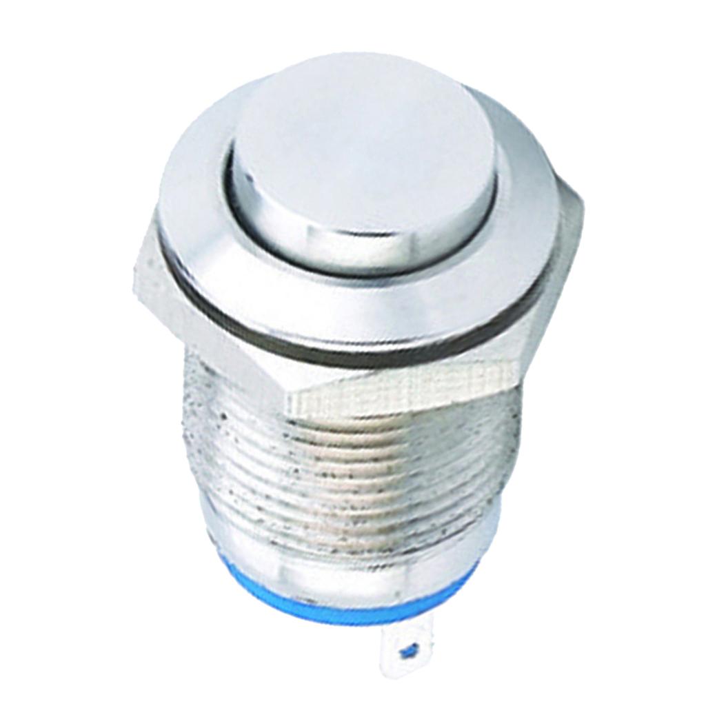 12mm 36V Latching Metal Push Button Switch High Head 3 PIN