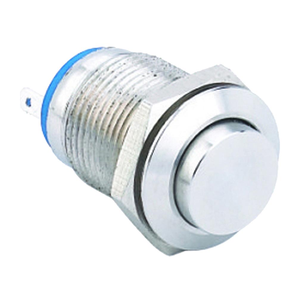 12mm 36V Latching Metal Push Button Switch High Head 3 PIN
