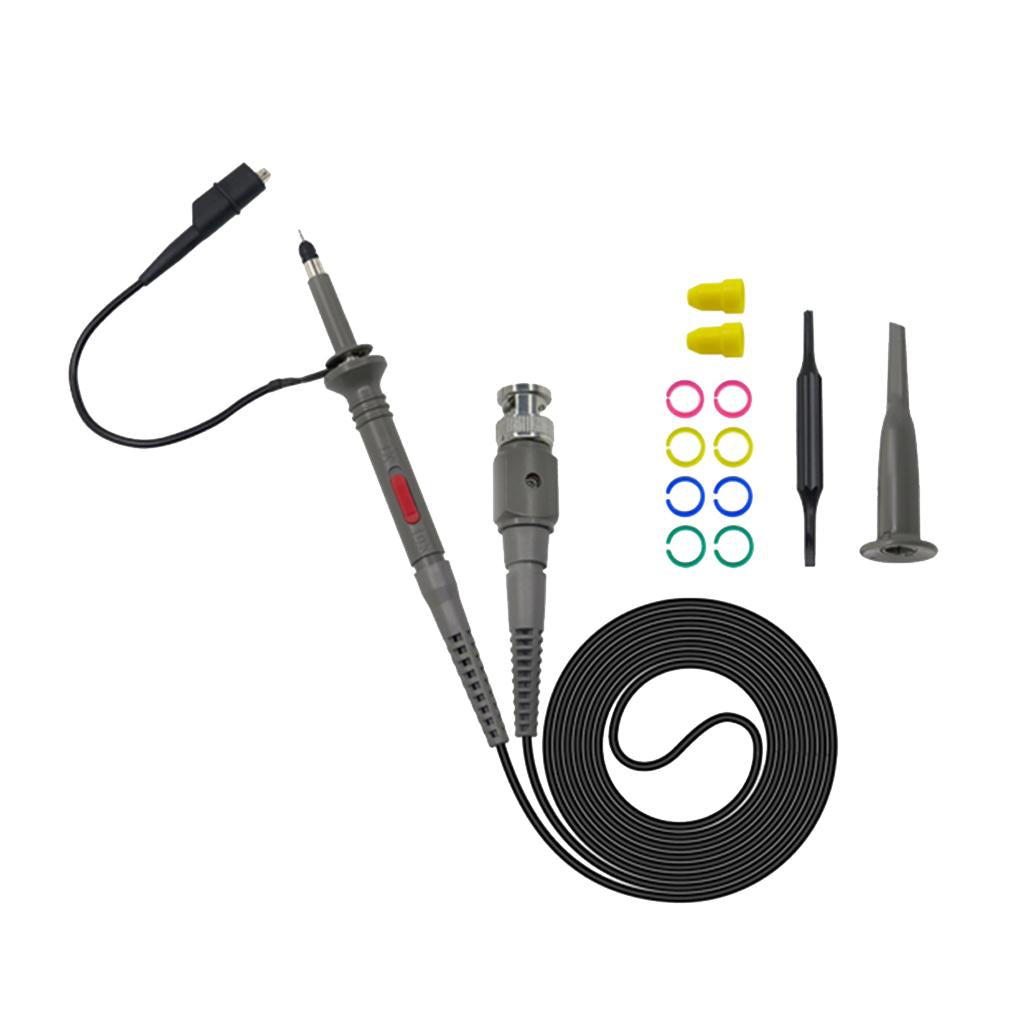 P6100 2Piece Oscilloscope Probe Kit DC-100MHz Scope Clip Test Probe 100MHz