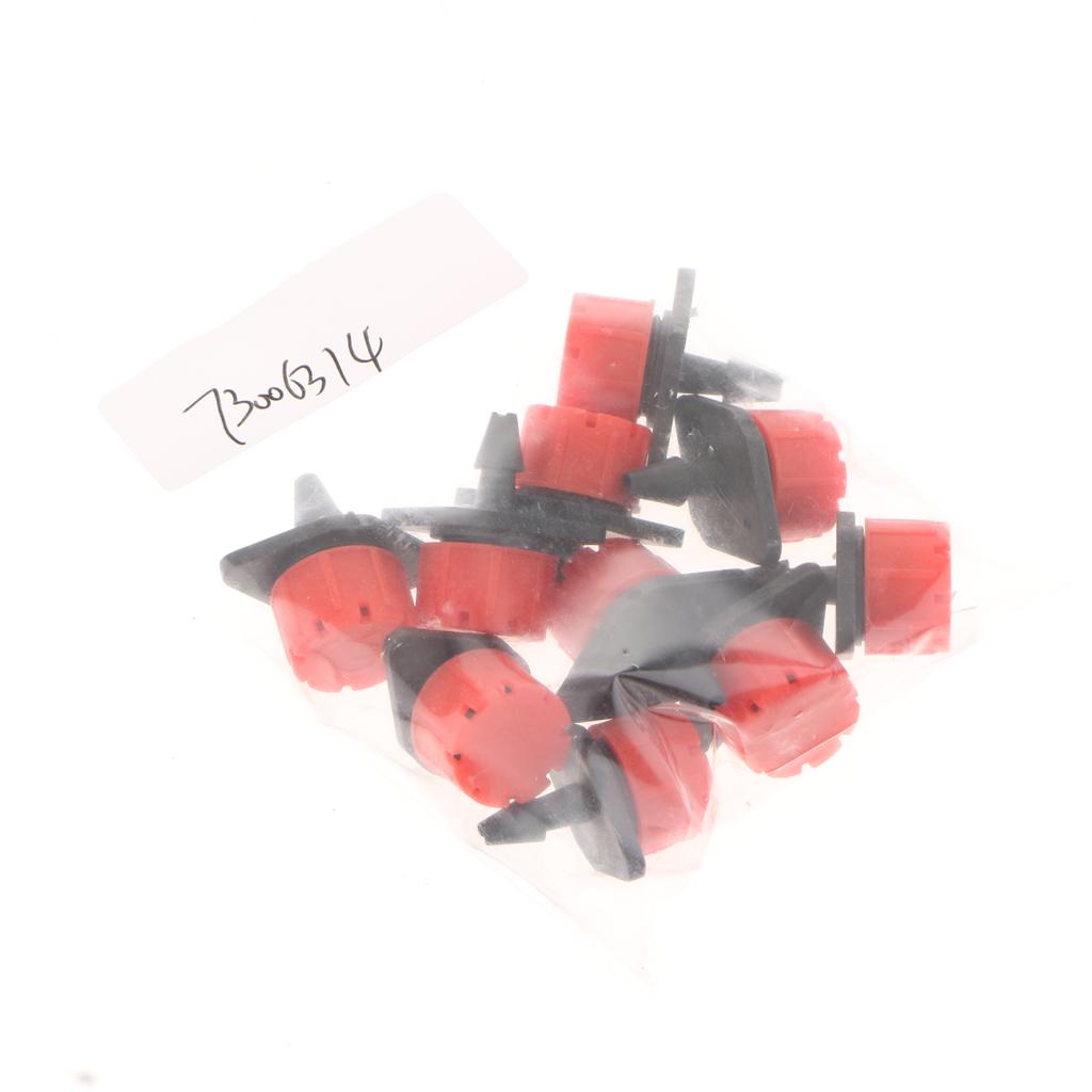10PCS Micro Flow Dripper Drip Head 1/4 Inch Hose Garden Irrigation Misting