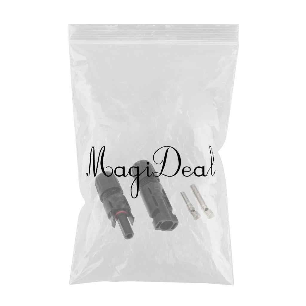 MC4 Male/ Female Solar Panel Cable Connectors Double Seal Rings Waterproof