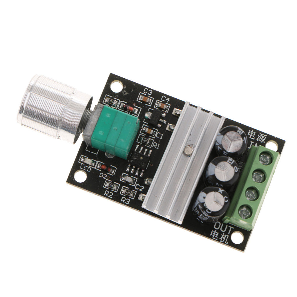 DC Motor Speed Controller 6V 12V 24V 3A PWM Variable Speed Regulator Switch