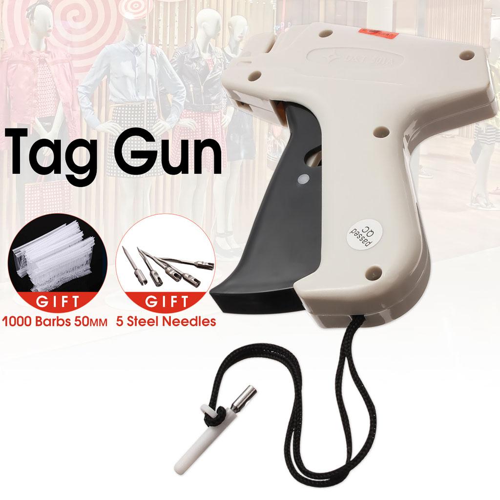 Clothes Garment Price Label Tagging Tag Machine + 1000 Barbs + 5 Needle