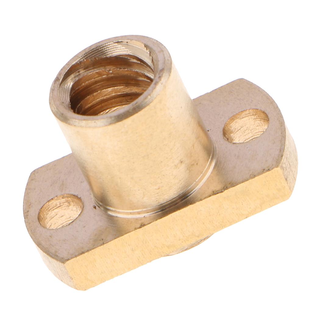 Brass Copper Nut for 3D Printer Parts T8 8mm Lead Screw Screwnut Pitch 2mm