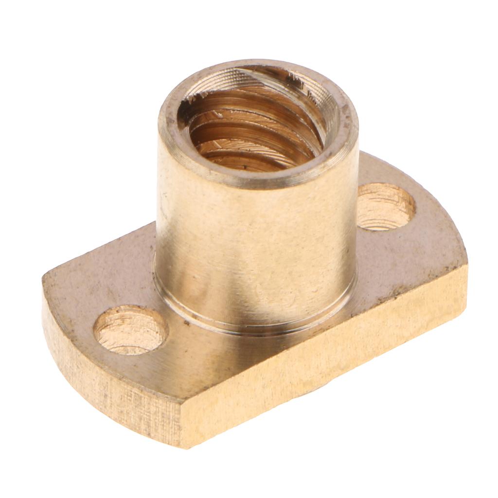 Brass Copper Nut for 3D Printer Parts T8 8mm Lead Screw Screwnut Pitch 2mm