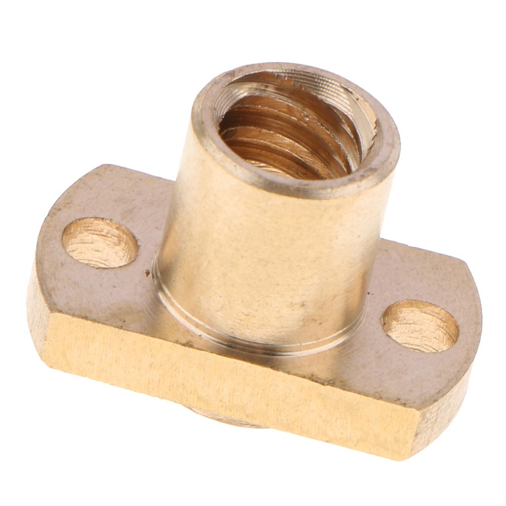 Brass Copper Nut for 3D Printer Parts T8 8mm Lead Screw Screwnut Pitch 2mm