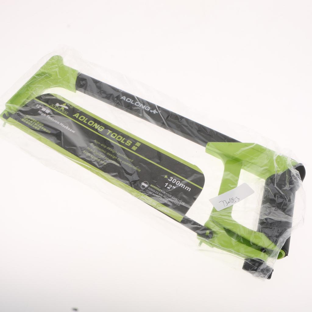 Heavy Duty Non Adjustable Hacksaw Frame And Blade Saw Cutter Cutting