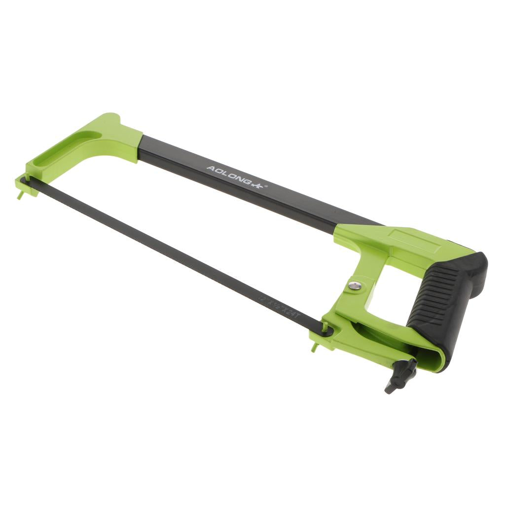 Heavy Duty Non Adjustable Hacksaw Frame And Blade Saw Cutter Cutting