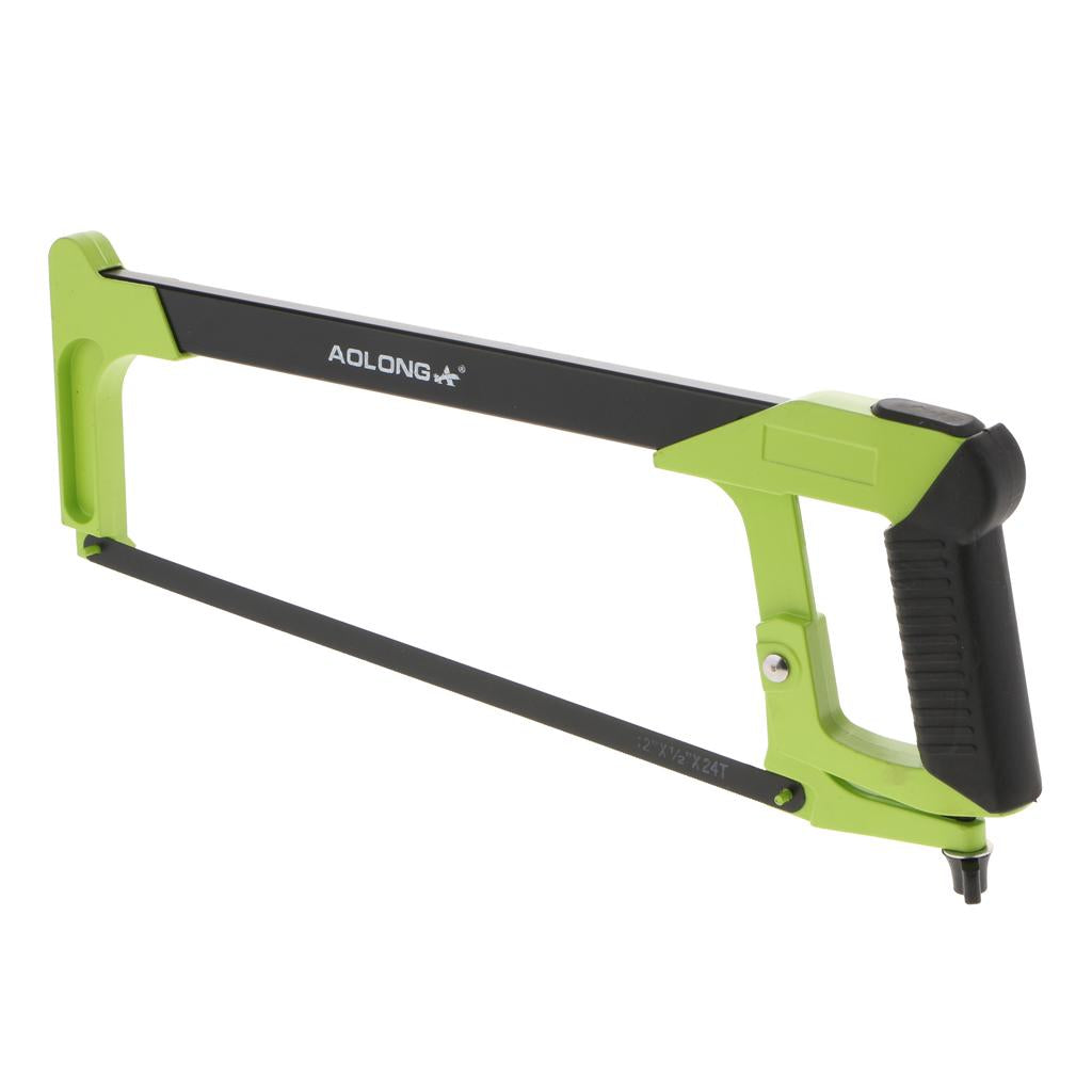 Heavy Duty Non Adjustable Hacksaw Frame And Blade Saw Cutter Cutting