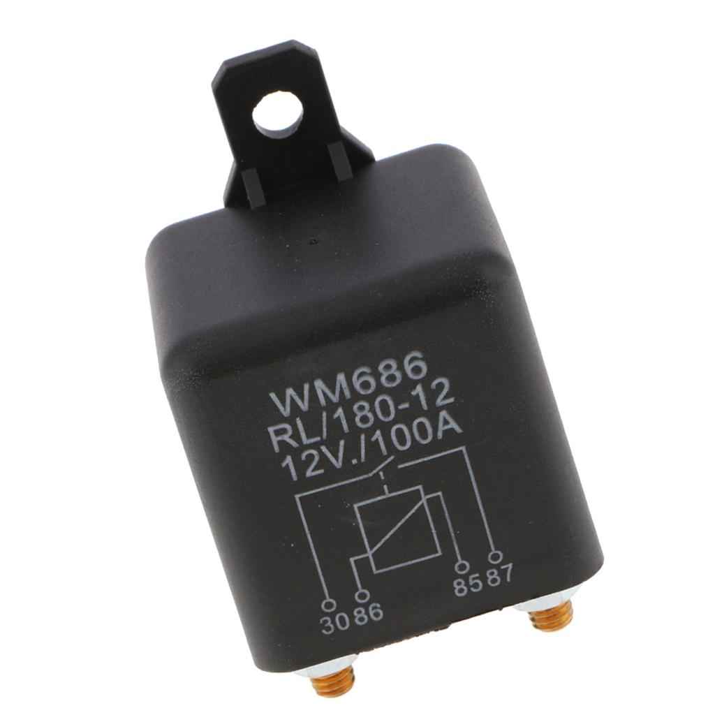 Auto High Current and High Power 4 Pin Starter Relay Switch Circuit Control 12V 100A