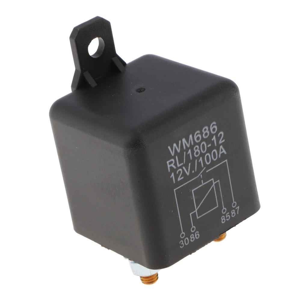 Auto High Current and High Power 4 Pin Starter Relay Switch Circuit Control 12V 100A