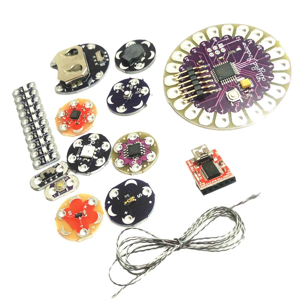 Lilypad Kit Wearable Sewable Electronics Leds Suite ATmega328P