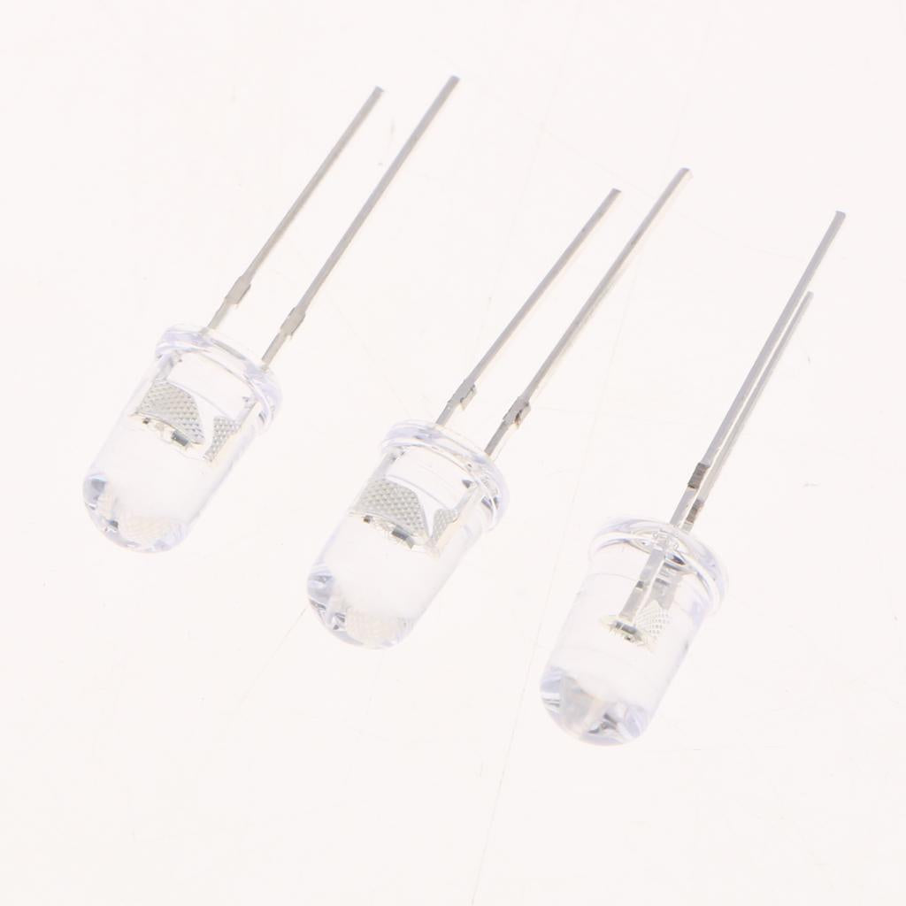 100 Pieces 5mm Round LED MX-QCD Lamp Emitting Diode Quick Light