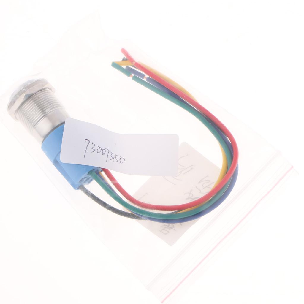Universal Car Boat Automobile Switch Horn On/Off LED Speaker Switches Blue