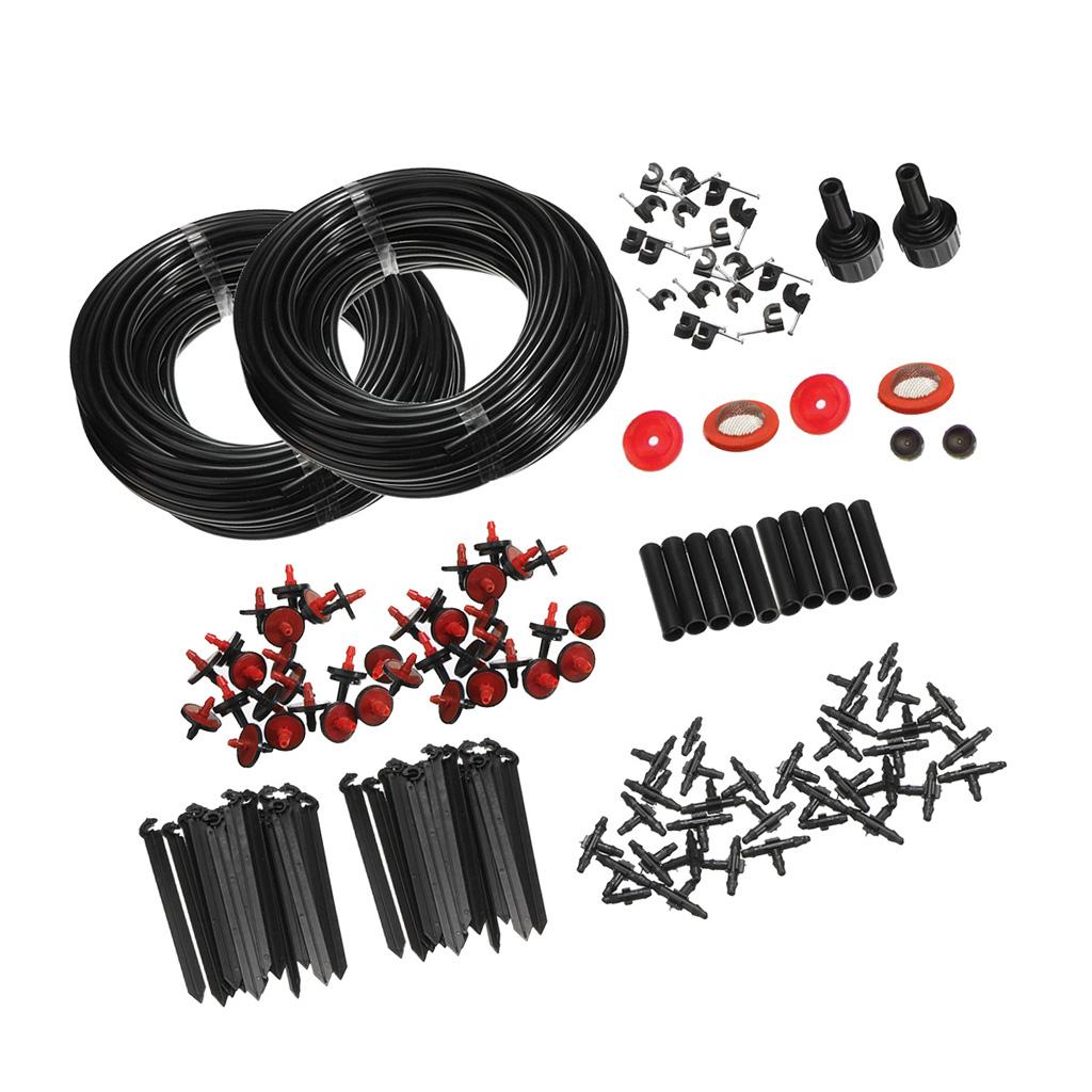 150FT Micro Drip Irrigation Self Watering Automatic System Drippers Plant