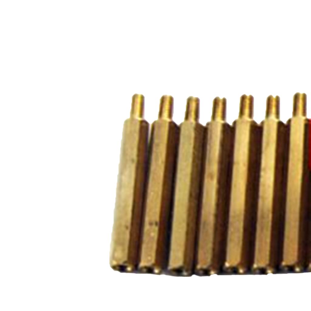 10Pieces Single-head Hexagonal Copper Column/Stud 50mm+6mm
