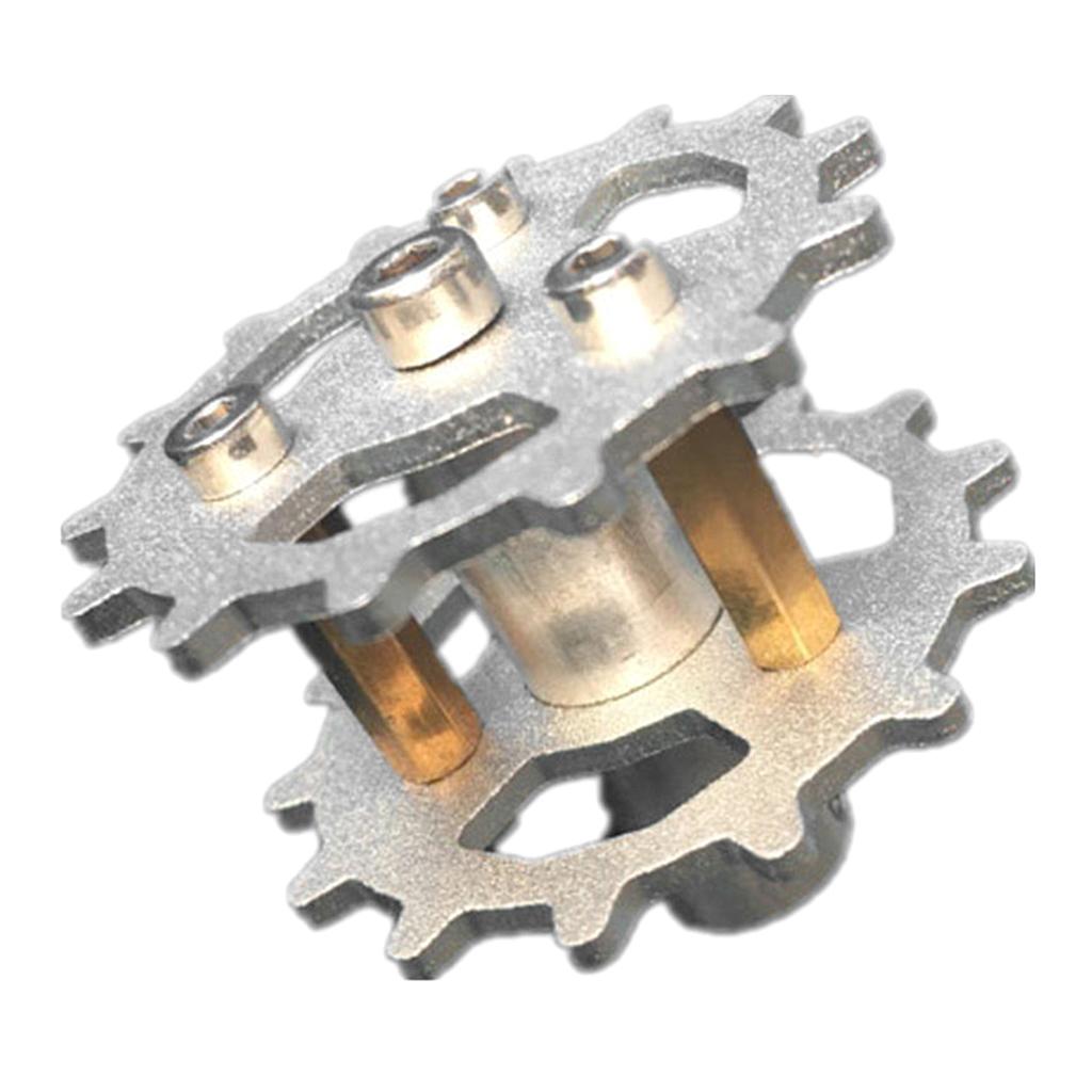 TWS-03 Metal Crawler Driving Wheel with Coupler for Tank Car Chassis Silver