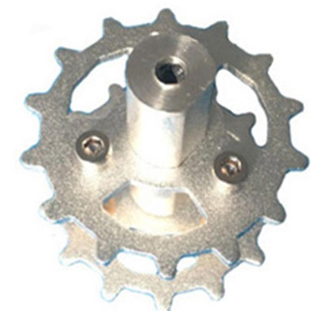 TWS-03 Metal Crawler Driving Wheel with Coupler for Tank Car Chassis Silver