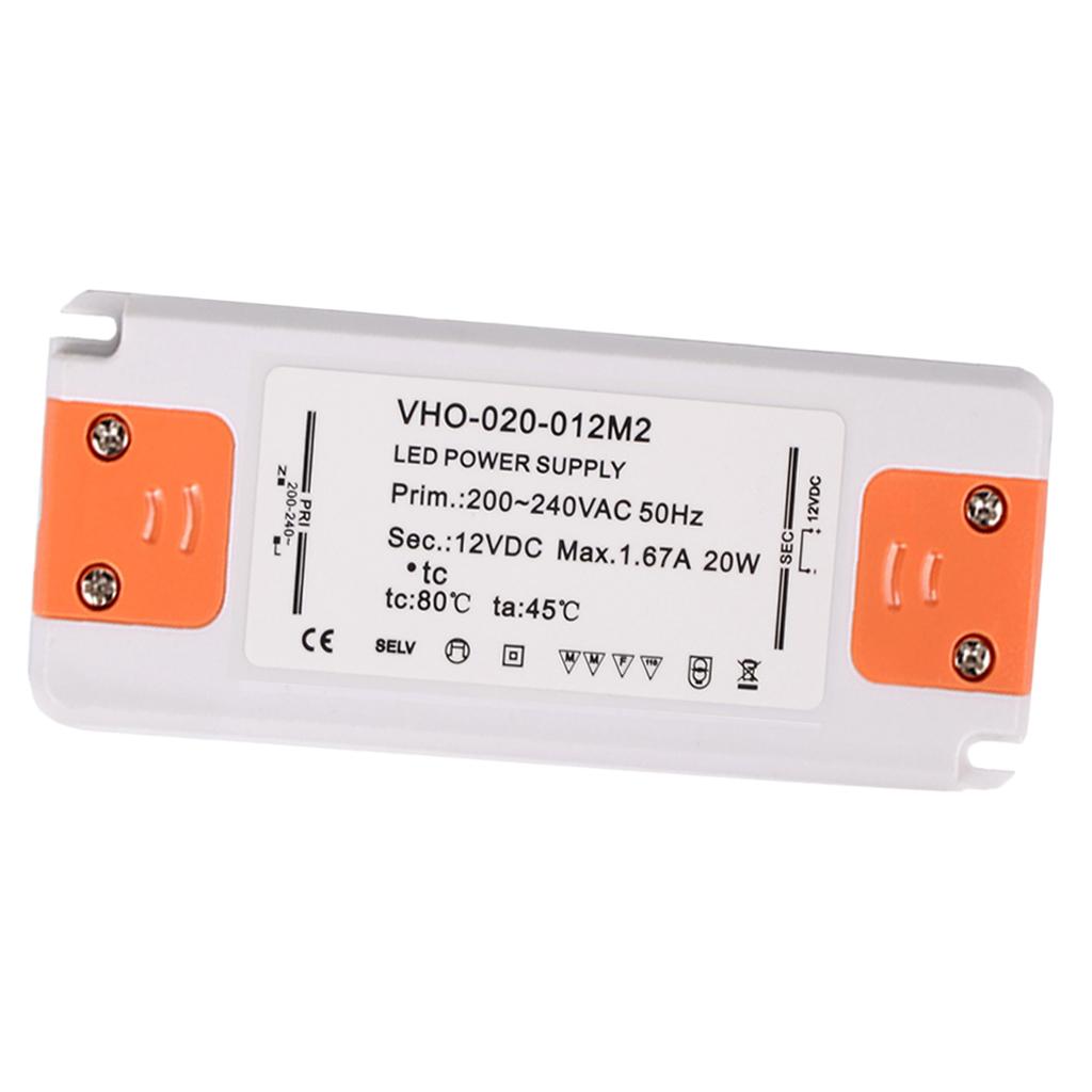 20W 1670MA 12V Slim LED Driver Transformer Power Supply