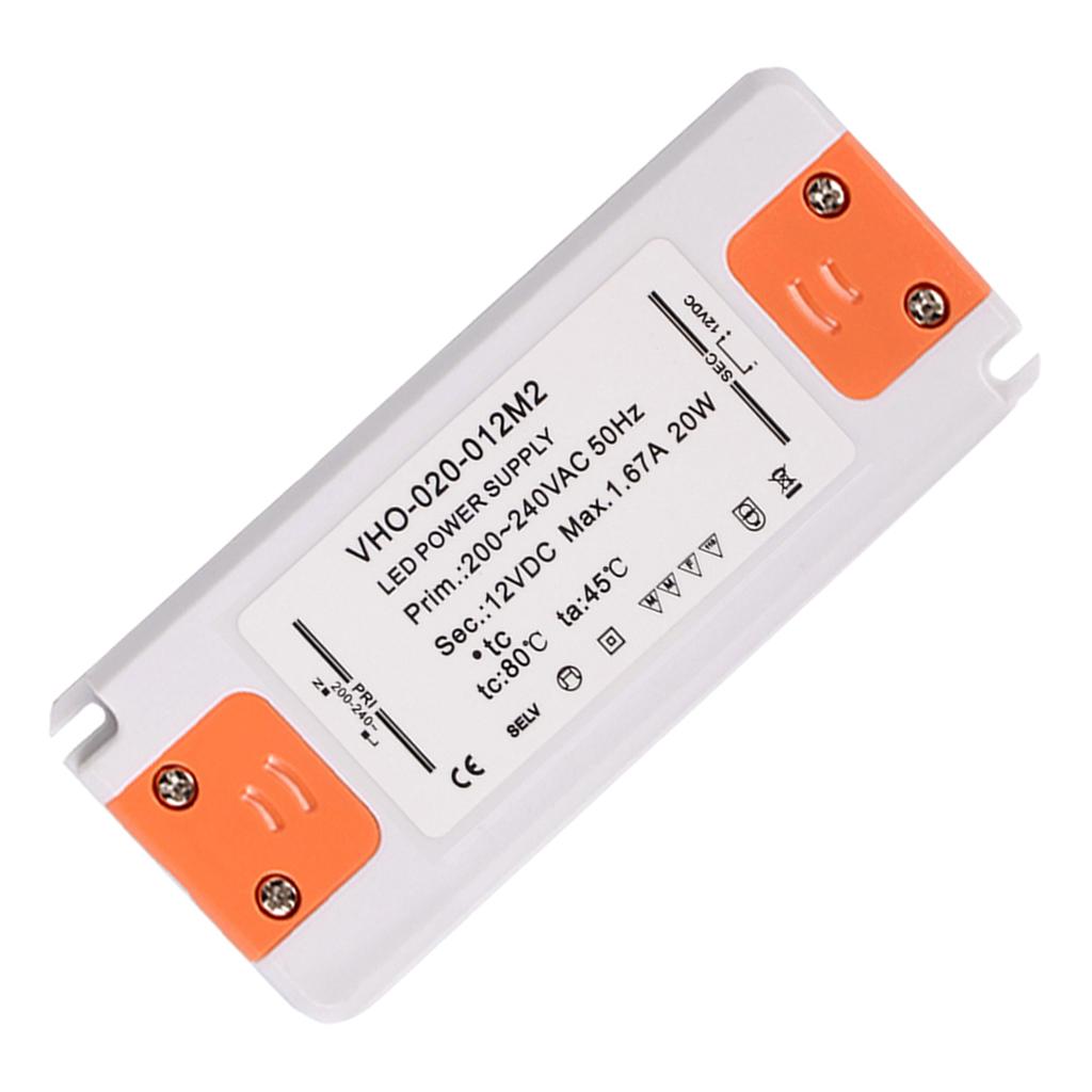 20W 1670MA 12V Slim LED Driver Transformer Power Supply