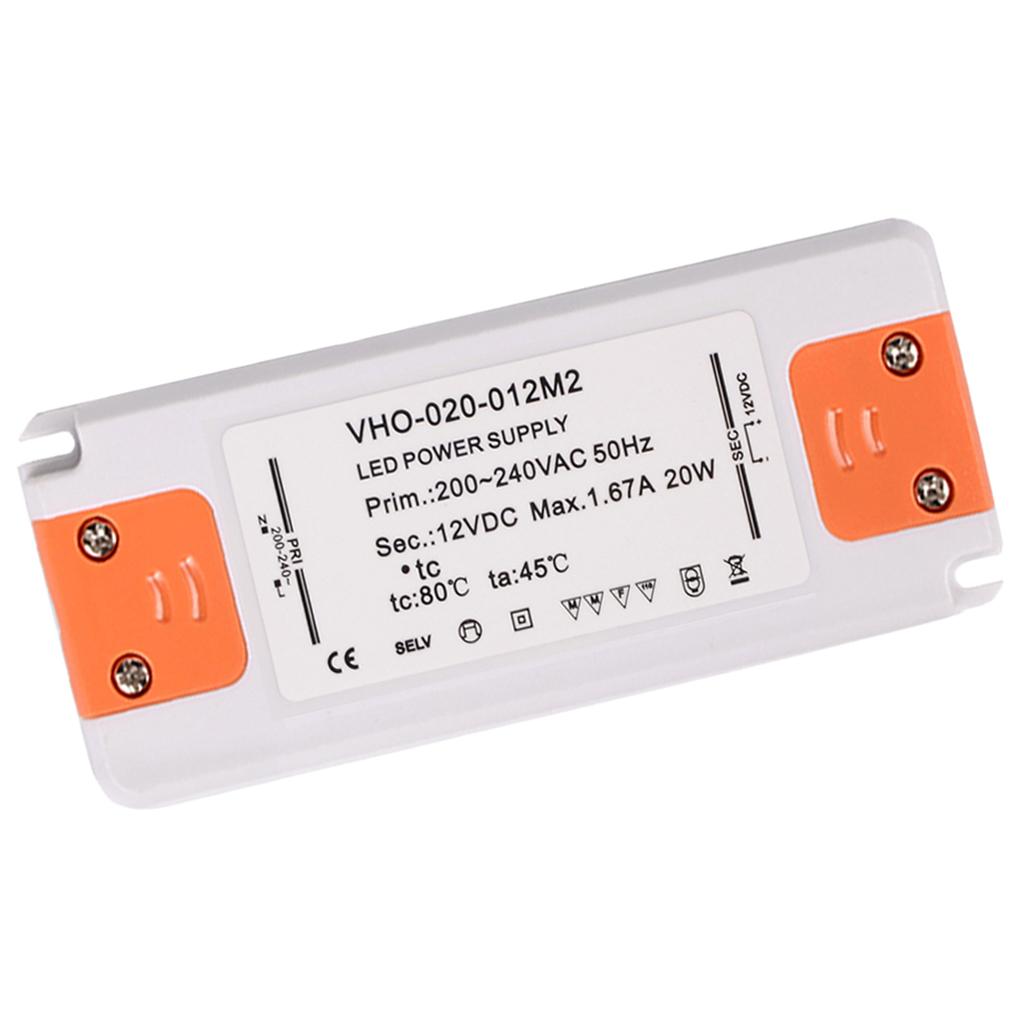 20W 1670MA 12V Slim LED Driver Transformer Power Supply
