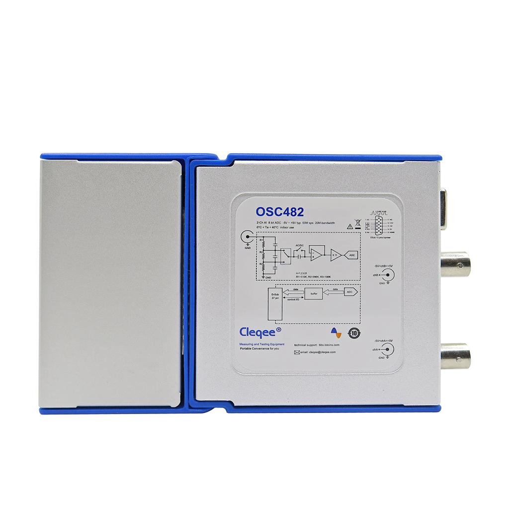OSC482 PC Virtual Digital Handheld Oscilloscope 2 Channel Bandwidth 20mhz