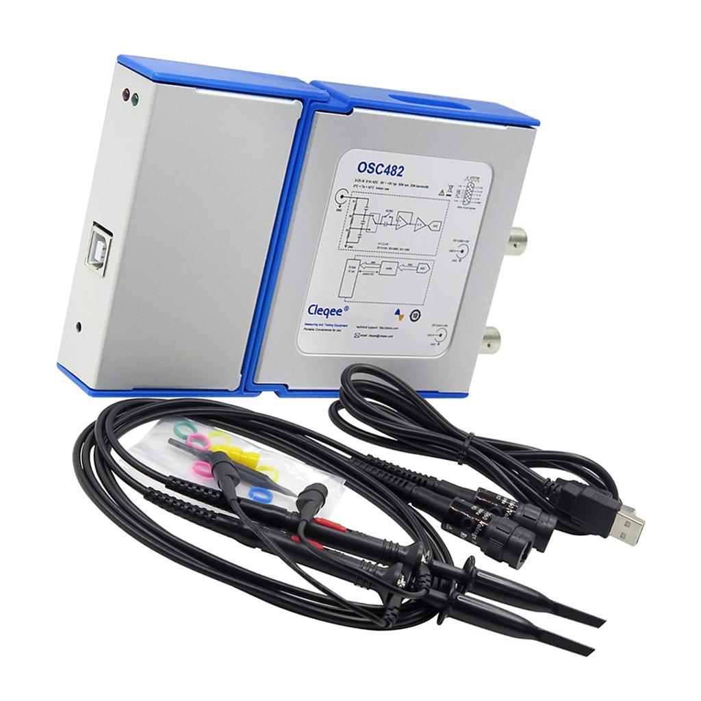 OSC482 PC Virtual Digital Handheld Oscilloscope 2 Channel Bandwidth 20mhz