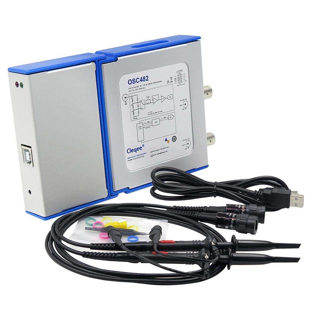 OSC482 PC Virtual Digital Handheld Oscilloscope 2 Channel Bandwidth 20mhz