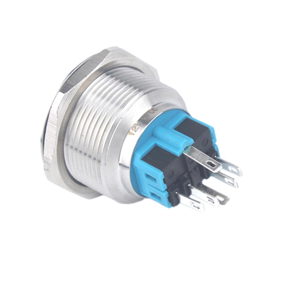 25mm 12V Reset Ring Stainless Steel LED Light Flat Head