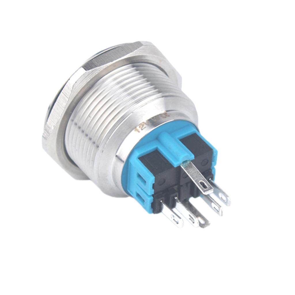 25mm 12V Reset Ring Stainless Steel LED Light Flat Head